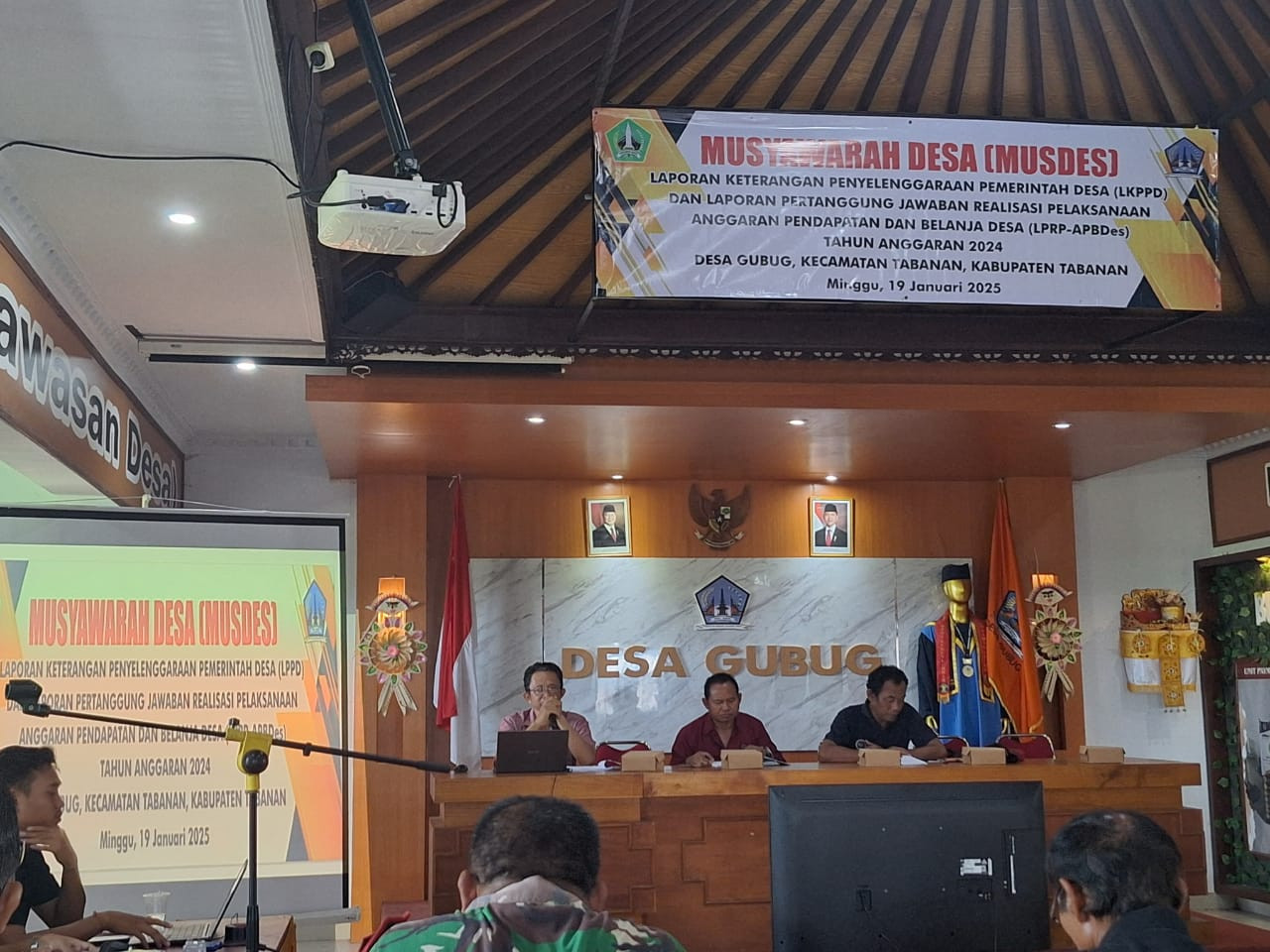 MUSYAWARAH DESA PEMBAHASAN LPPD DAN LPRP-APBDES DESA GUBUG TAHUN ANGGARAN 2024